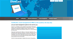 Desktop Screenshot of divecert.com